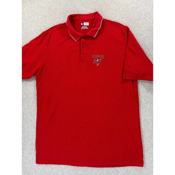 Tampa Bay Buccaneers NFL Team Apparel Stitched Football Polo Shirt (Men's Large) - Picture 1 of 9